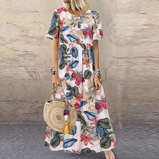 LILA - FLORAL DRESS WITH PREMIUM COMFORT