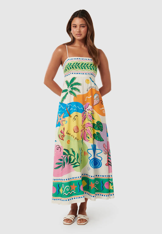 ISABELLA - COLORFUL LONG DRESS